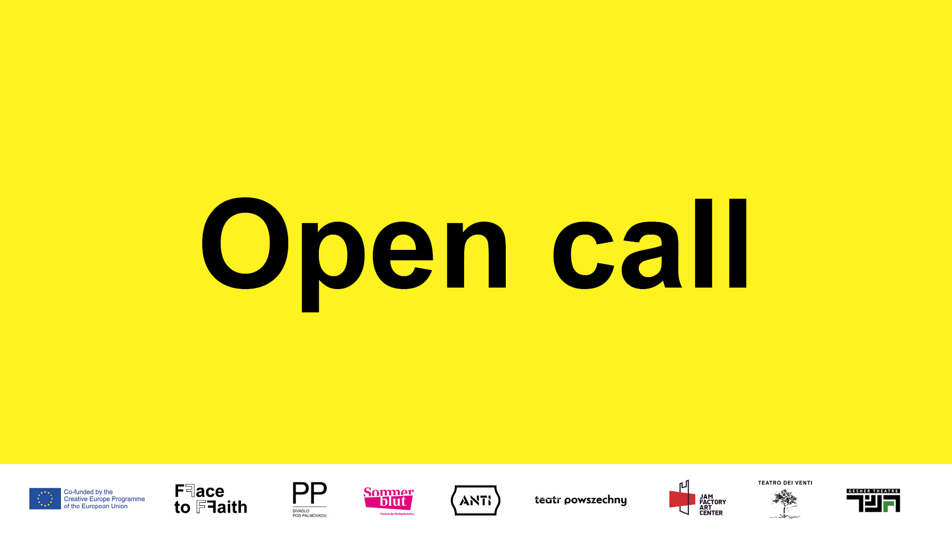 Open call for Artists 